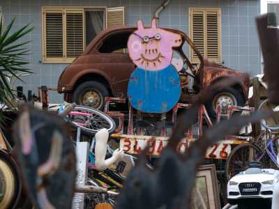 ...la riproduzione di Pap� Pig...